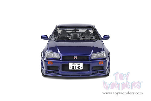 Solido - Nissan Skyline (R34) GT-R Hardtop (1999, 1/18 scale diecast model car, Midnight Purple) S1804303