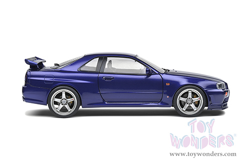 Solido - Nissan Skyline (R34) GT-R Hardtop (1999, 1/18 scale diecast model car, Midnight Purple) S1804303