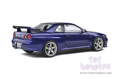 Solido - Nissan Skyline (R34) GT-R Hardtop (1999, 1/18 scale diecast model car, Midnight Purple) S1804303