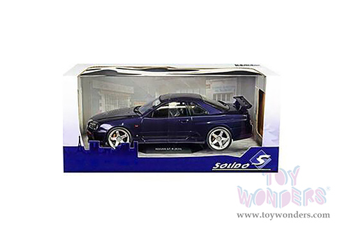 Solido - Nissan Skyline (R34) GT-R Hardtop (1999, 1/18 scale diecast model car, Midnight Purple) S1804303