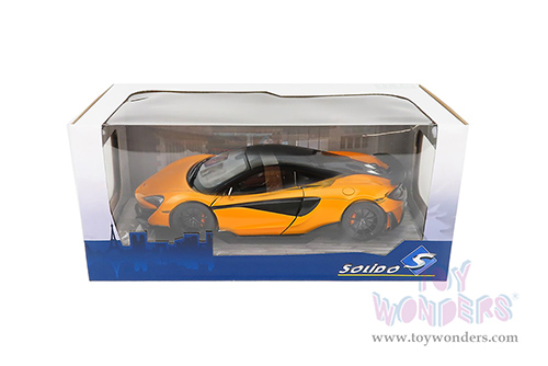 Solido - McLaren 600LT Coupe (2018, 1/18 scale diecast model car, Orange/Black) S1804501