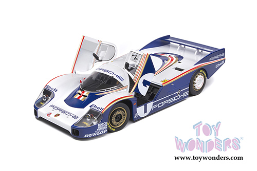 Solido - Porsche 956LH Winner 24H Le Mans 1982 ICKX / Bell #1 (1/18 scale diecast model car, White/Blue) S1805501