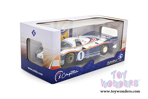 Solido - Porsche 956LH Winner 24H Le Mans 1982 ICKX / Bell #1 (1/18 scale diecast model car, White/Blue) S1805501