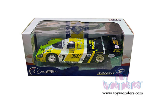 Solido Competition - Porsche 956LH #7 H. Pescarolo - K. Ludwig - S. Johansson "New-Man" Winner 24H of Le Mans (1984) (1/18 scale diecast model car, Yellow) S1805502