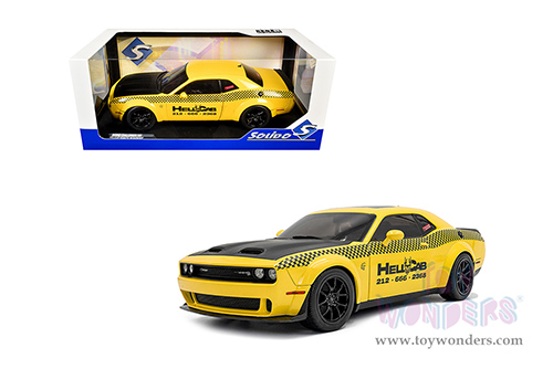 Solido - Dodge Challenger SRT Hellcat Redeye Widebody Taxi "NYC Hellcab" (2023, 1/18 scale diecast model car, Yellow) S1805716
