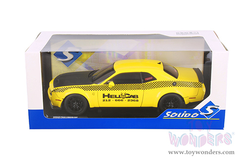 Solido - Dodge Challenger SRT Hellcat Redeye Widebody Taxi "NYC Hellcab" (2023, 1/18 scale diecast model car, Yellow) S1805716