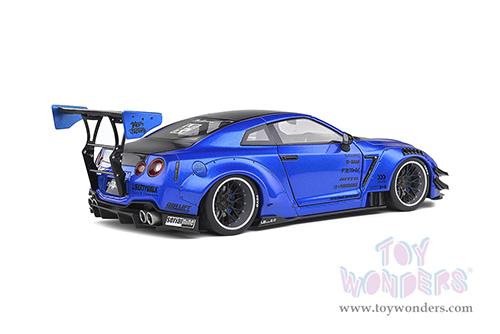 Solido - Nissan GT-R with Liberty Walk Body Kit 2.0 (2020, 1/18 scale diecast model car, Blue/Black) S1805801