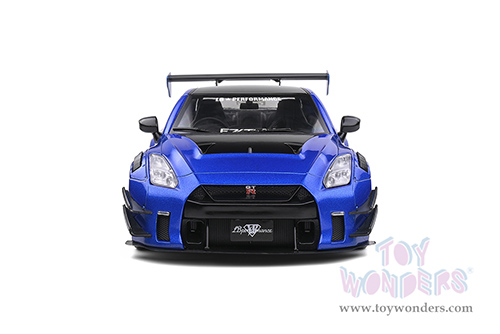 Solido - Nissan GT-R with Liberty Walk Body Kit 2.0 (2020, 1/18 scale diecast model car, Blue/Black) S1805801