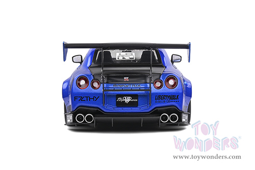 Solido - Nissan GT-R with Liberty Walk Body Kit 2.0 (2020, 1/18 scale diecast model car, Blue/Black) S1805801