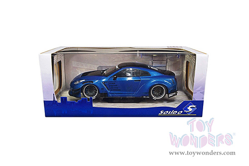 Solido - Nissan GT-R with Liberty Walk Body Kit 2.0 (2020, 1/18 scale diecast model car, Blue/Black) S1805801