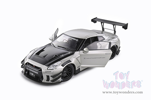 Solido - Nissan Skyline GT-R (R35) "Liberty Walk" Body Kit (2020, 1/18 scale diecast model car, Pearl Gray) S1805802