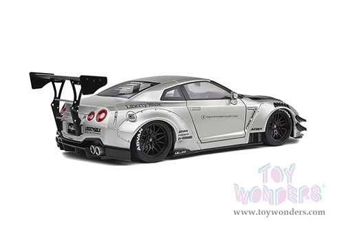 Solido - Nissan Skyline GT-R (R35) "Liberty Walk" Body Kit (2020, 1/18 scale diecast model car, Pearl Gray) S1805802