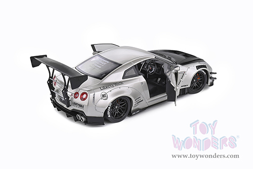 Solido - Nissan Skyline GT-R (R35) "Liberty Walk" Body Kit (2020, 1/18 scale diecast model car, Pearl Gray) S1805802