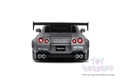Solido - Nissan GT-R (R35) with Liberty Walk 2.0 Body Kit - Catalogue Design (2020, 1/18 scale diecast model car, Dark Gray) S1805810