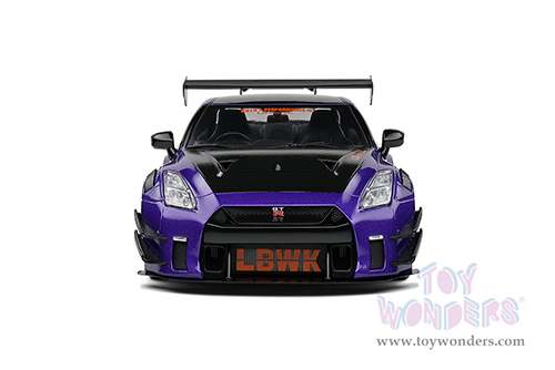 Solido - Nissan GT-R (R35) with Liberty Walk 2.0 Body Kit - Purplezilla (2022, 1/18 scale diecast model car, Purple) S1805812