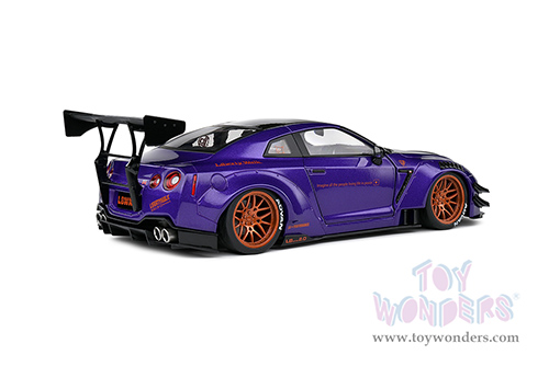 Solido - Nissan GT-R (R35) with Liberty Walk 2.0 Body Kit - Purplezilla (2022, 1/18 scale diecast model car, Purple) S1805812