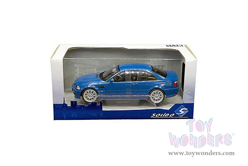 Solido - BMW E46 M3 Coupé (2000, 1/18 scale diecast model car, Laguna Seca Blue) S1806502