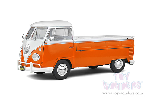 Solido - Volkswagen T1 Pick Up with Surfboard (1950, 1/18 scale diecast model car, Orange/White) S1806701