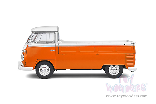 Solido - Volkswagen T1 Pick Up with Surfboard (1950, 1/18 scale diecast model car, Orange/White) S1806701