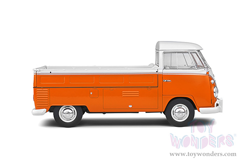 Solido - Volkswagen T1 Pick Up with Surfboard (1950, 1/18 scale diecast model car, Orange/White) S1806701
