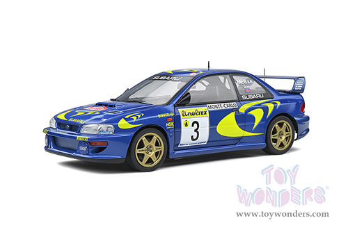 Solido - Subaru Impreza 22b #3 Colin McRae - Rallye Monte Carlo 1998 (1/18 scale diecast model car, Sonic Blue) S1807402