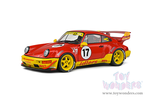 Solido - RWB Bodykit Maty's Idlers (2016, 1/18 scale diecast model car, Red/Yellow) S1807509