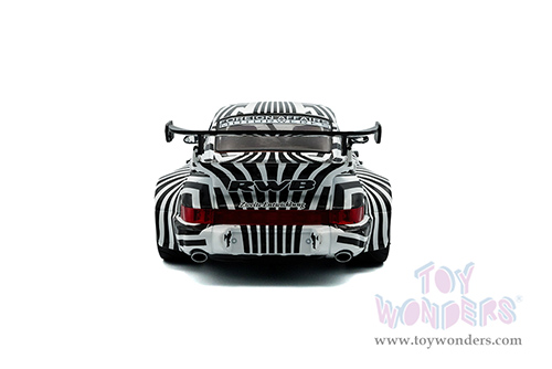 Solido - RWB Bodykit #13 "The Zebra" (2022, 1/18 scale diecast model car, Black/White striped) S1807513