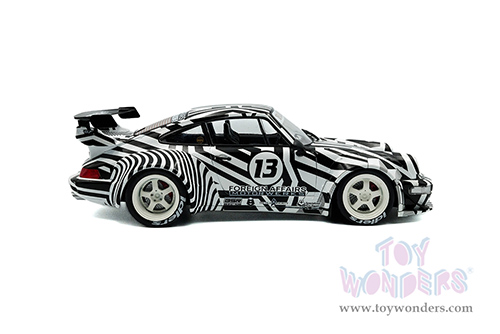 Solido - RWB Bodykit #13 "The Zebra" (2022, 1/18 scale diecast model car, Black/White striped) S1807513