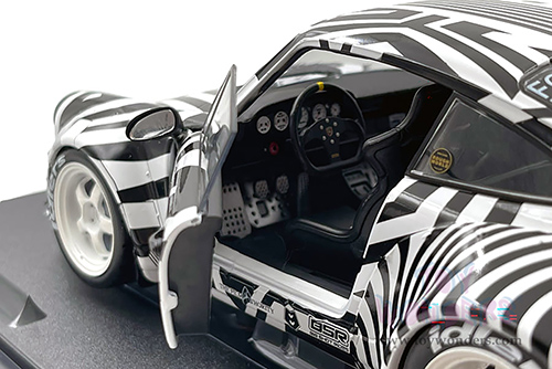 Solido - RWB Bodykit #13 "The Zebra" (2022, 1/18 scale diecast model car, Black/White striped) S1807513