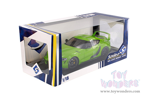 Solido - Toyota GR Supra Streetfighter (2023, 1/18 scale diecast model car, Wazabi Green) S1809004