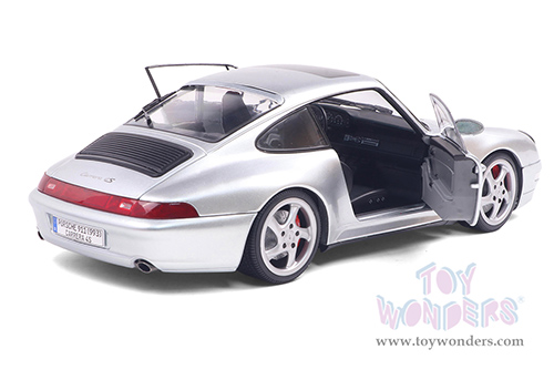 Solido - Porsche 911 (993) 4S (1996, 1/18 scale diecast model car, Polar Silver) S1810103