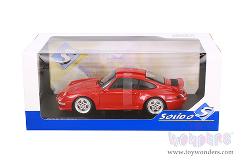 Solido - Porsche 911 (993) RS (1997, 1/18 scale diecast model car, Indischrot Red) S1810104