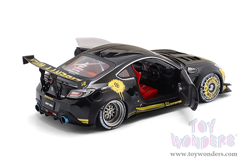 Solido - Toyota GR86 with Liberty Walk Body Kit (2024, 1/18 scale diecast model car, Black/Gold) S1813603
