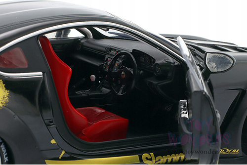 Solido - Toyota GR86 with Liberty Walk Body Kit (2024, 1/18 scale diecast model car, Black/Gold) S1813603