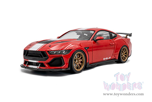 Solido - Ford Shelby Mustang Super Snake (2024, 1/18 scale diecast model car, Race Red/White Stripes) S1813801