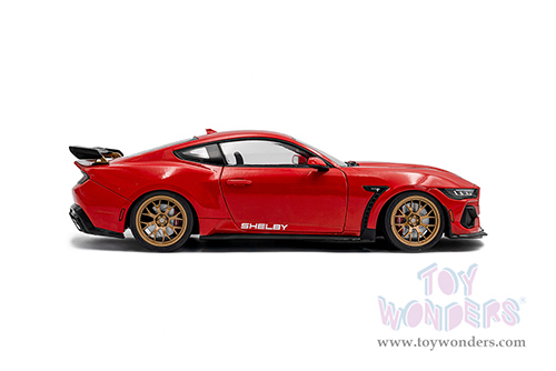 Solido - Ford Shelby Mustang Super Snake (2024, 1/18 scale diecast model car, Race Red/White Stripes) S1813801