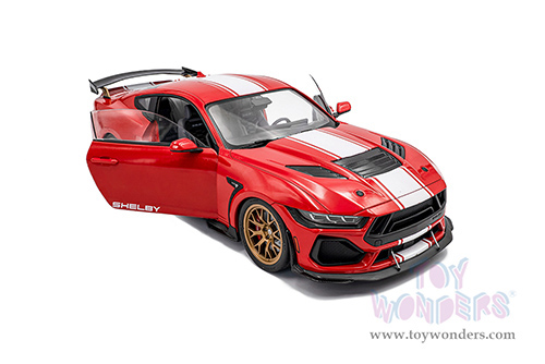 Solido - Ford Shelby Mustang Super Snake (2024, 1/18 scale diecast model car, Race Red/White Stripes) S1813801