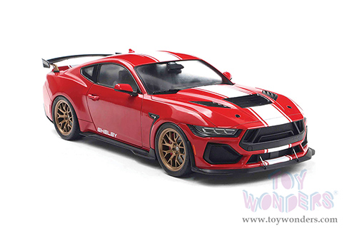 Solido - Ford Shelby Mustang Super Snake (2024, 1/18 scale diecast model car, Race Red/White Stripes) S1813801