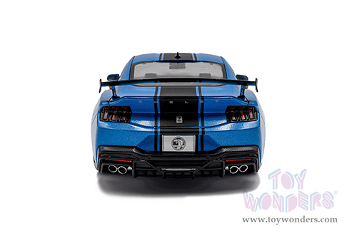 Solido - Ford Shelby Mustang Super Snake (2024, 1/18 scale diecast model car, Grabber Blue/Black Stripes) S1813802