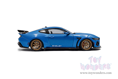 Solido - Ford Shelby Mustang Super Snake (2024, 1/18 scale diecast model car, Grabber Blue/Black Stripes) S1813802