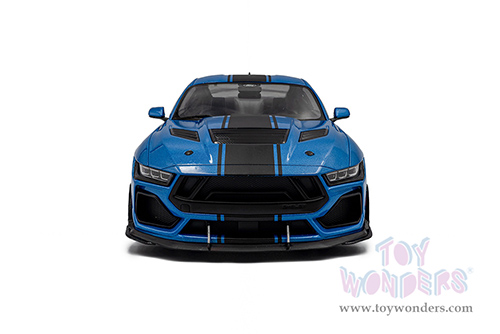 Solido - Ford Shelby Mustang Super Snake (2024, 1/18 scale diecast model car, Grabber Blue/Black Stripes) S1813802