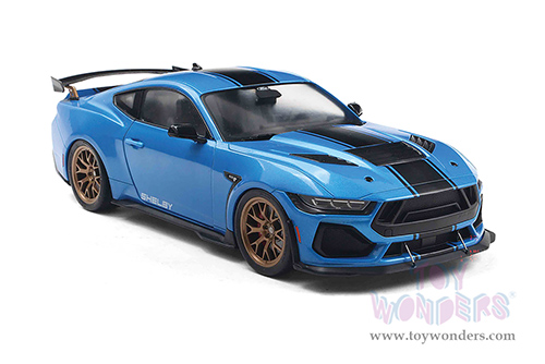 Solido - Ford Shelby Mustang Super Snake (2024, 1/18 scale diecast model car, Grabber Blue/Black Stripes) S1813802