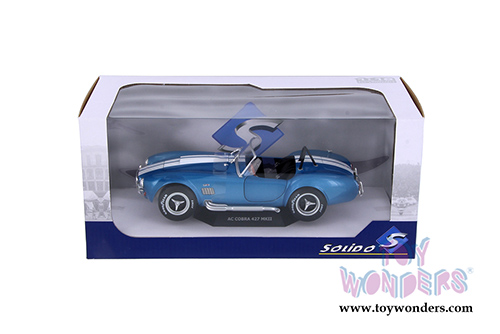 Solido - AC Cobra 427 MKII Convertible (1965, 1/18 scale diecast model car, Metallic Blue) S1850017