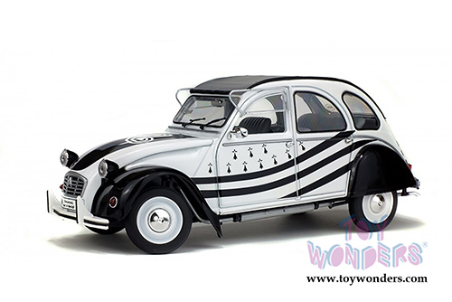 Solido - Citroën 2CV6 Breizh Hardtop (1978, 1/18 scale diecast model car, White/Black) S1850018