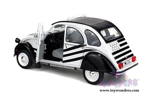 Solido - Citroën 2CV6 Breizh Hardtop (1978, 1/18 scale diecast model car, White/Black) S1850018