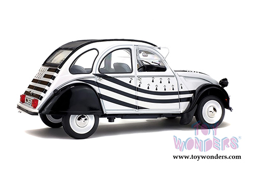 Solido - Citroën 2CV6 Breizh Hardtop (1978, 1/18 scale diecast model car, White/Black) S1850018