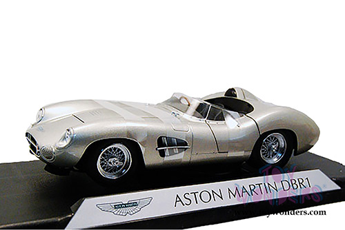 Shelby - Aston Martin DBR1 Convertible (1959, 1/18 scale diecast model car, Silver) SC107SV