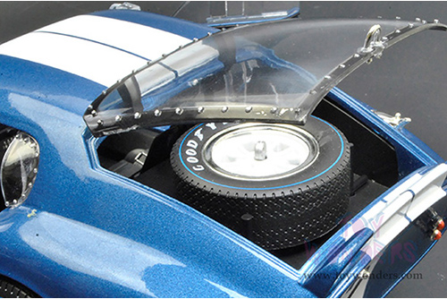 Shelby - Shelby Cobra Daytona Coupe #12 (1965, 1/18 scale diecast model car, Blue w/ White Stripes) SC146BU