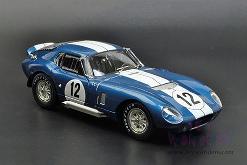 Shelby - Shelby Cobra Daytona Coupe #12 (1965, 1/18 scale diecast model car, Blue w/ White Stripes) SC146BU