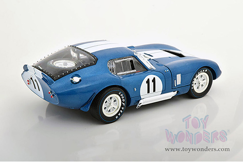 Shelby - Shelby Cobra Daytona Coupe #11 (1965, 1/18 scale diecast model car, Blue w/ White Stripes) SC149BU
